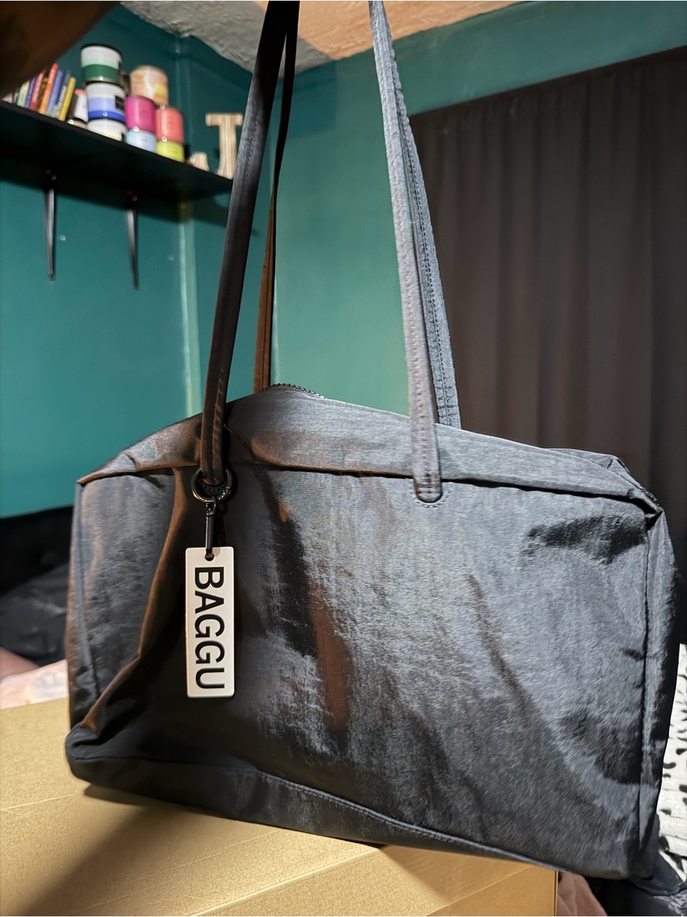 BAGGU Black Bowler bag